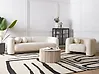 Sofa Set 4-Sitzer LEIREN Bouclé Weiß