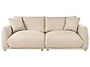 Sofa 3-Sitzer LUVOS Stoff Hellbeige