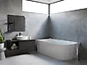 Eckbadewanne RENACA 170 x 79 cm Weiß rechtsseitig