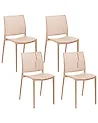 Gartenstuhl 4er Set ILLUMANI Beige