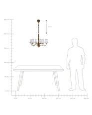 Chandelier BRADANO Metal Brass_825598