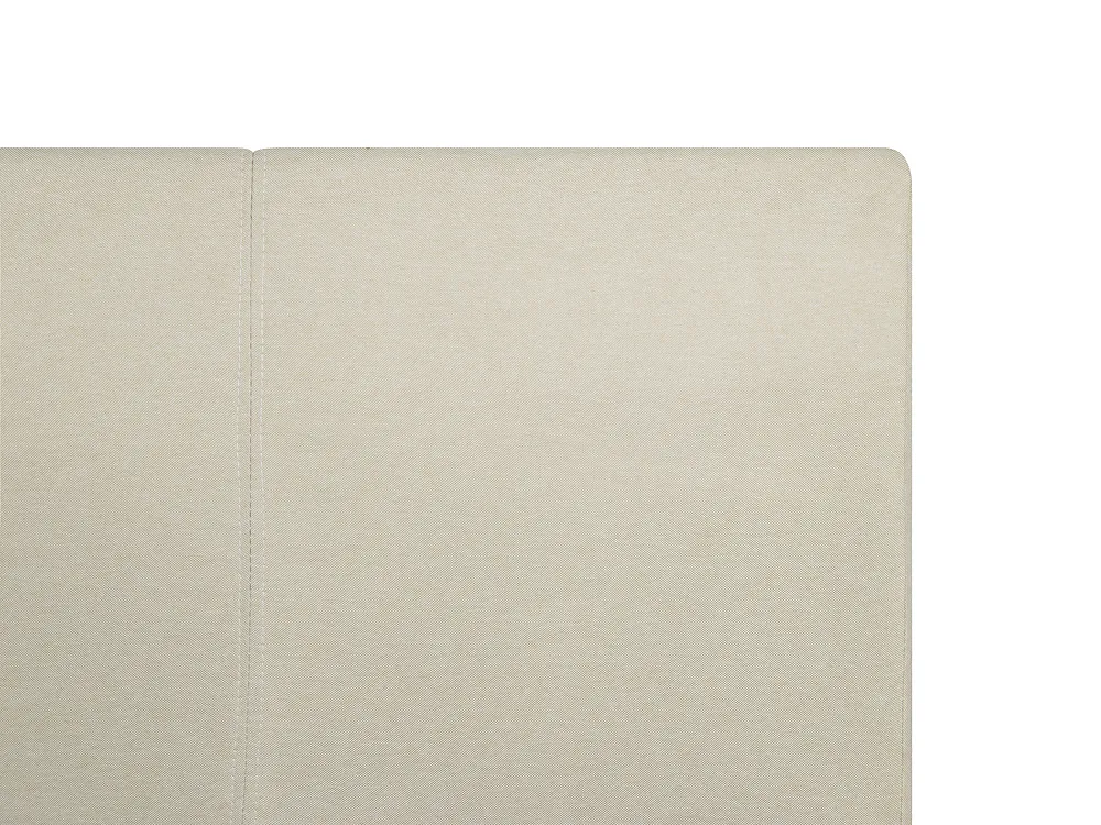 Ottoman Bed ORBEY Fabric Light Beige 160 x 200 cm (EU King Size)_728149