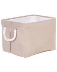Set of 3 Baskets DARQAB Cotton Taupe_849712