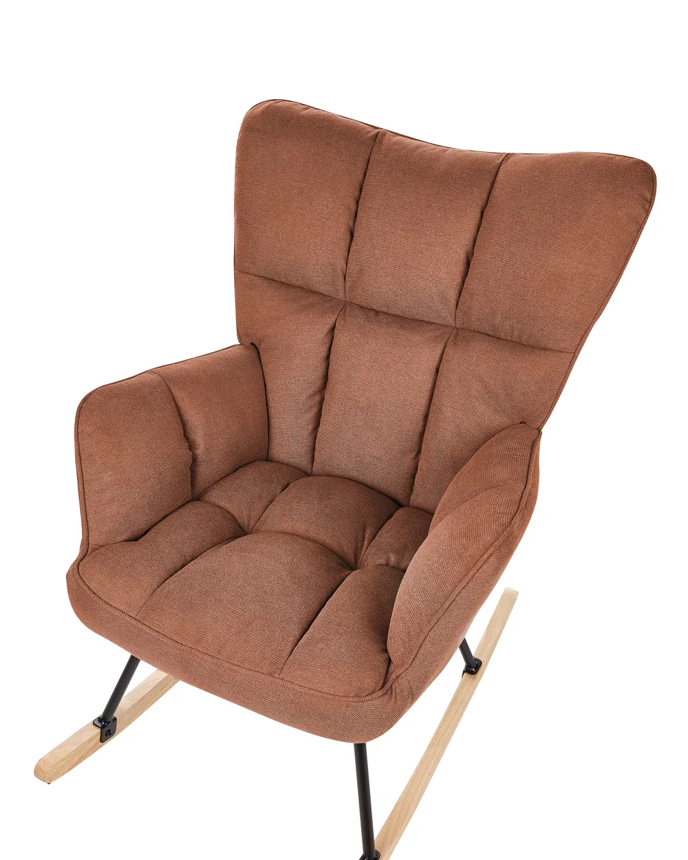 Schaukelsessel OULU Stoff Braun_914736