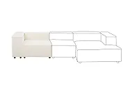 Eckmodul ARDAL Bouclé Cremeweiß_908123