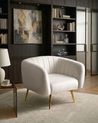 Sessel LACONIA Samtstoff Cremeweiß