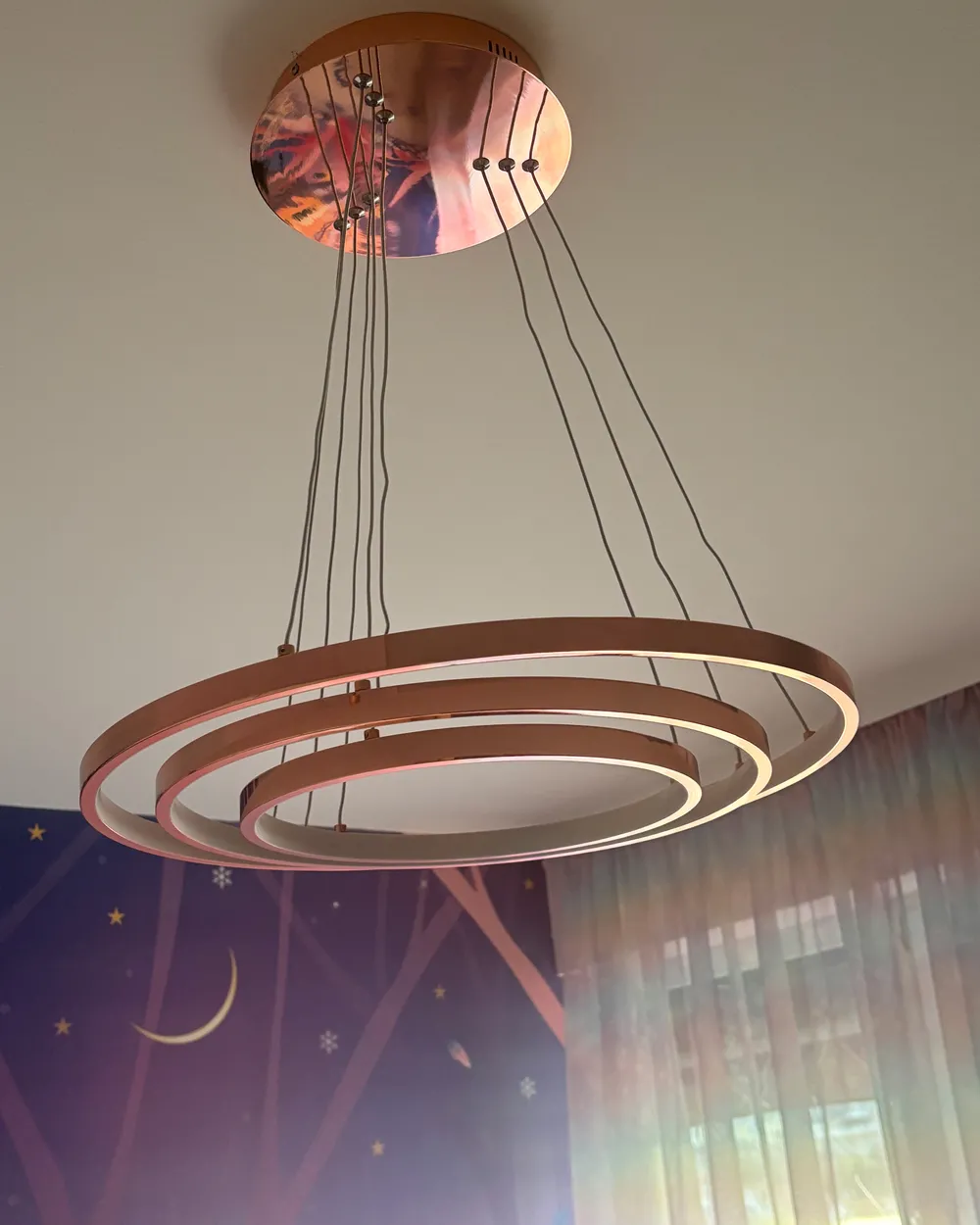LED Pendant Lamp ATREK Metal Rose Gold_967654