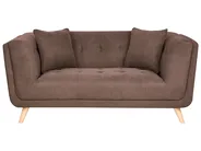 Sofa 2-Sitzer HABO Stoff Dunkelbraun_1077212