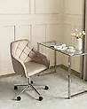 Desk Chair VELORIA Velvet Beige
