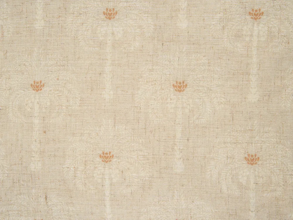 Set of 2 Outdoor Cushions CALIA Plant Pattern 45 x 45 cm Beige_1125461