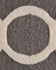 Rug ZILE Grey 160 x 230 cm Wool_674659