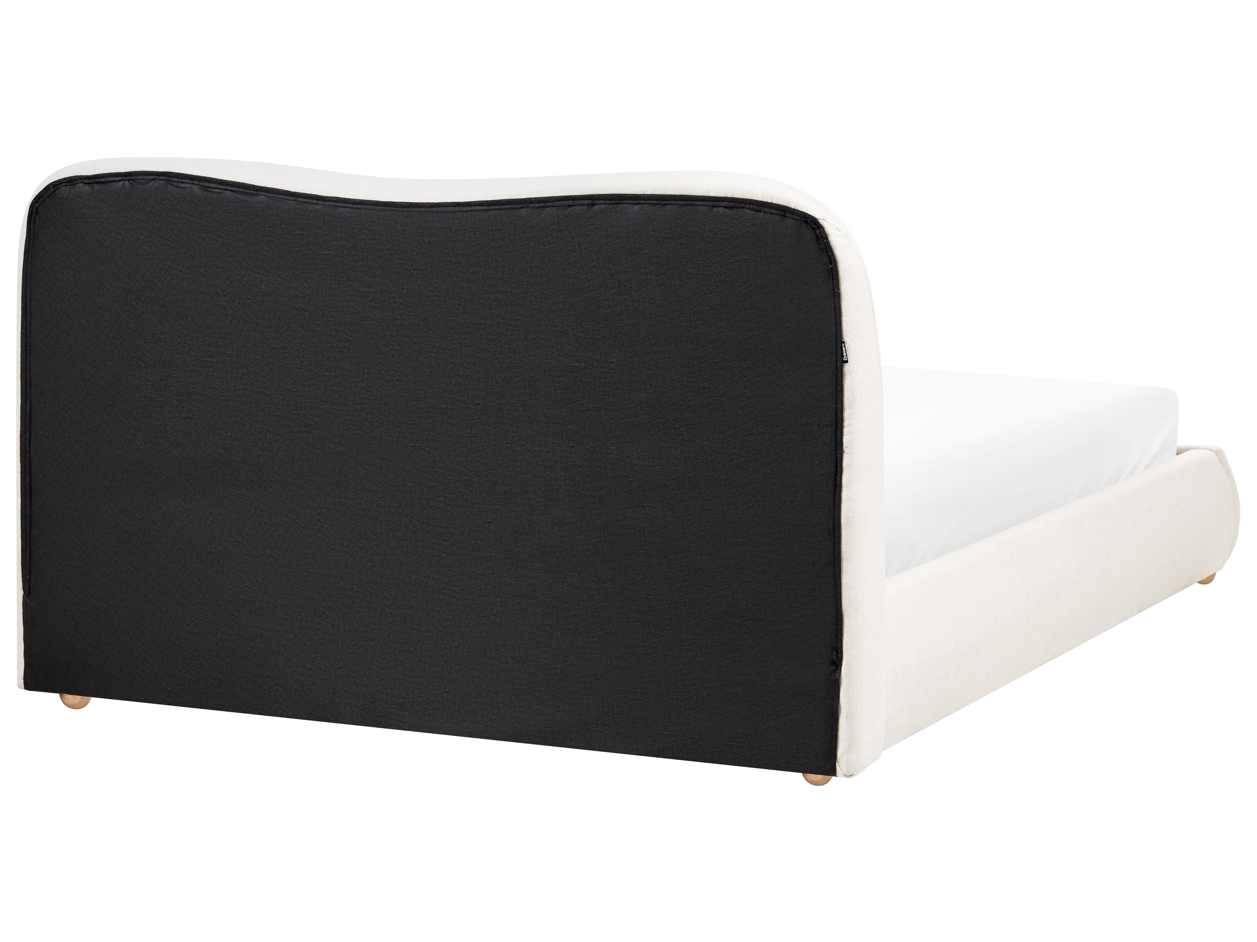 Krevet s prostorom za pohranu BLAGNAC Krem bijela 140 x 200 cm_1073197