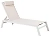 Sonnenliege CATANIA mit Relaxfunktion Metall Beige