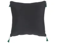 Dekokissen 2er Set KUHI 45 x 45 cm Samtstoff Schwarz Tiermuster_801377