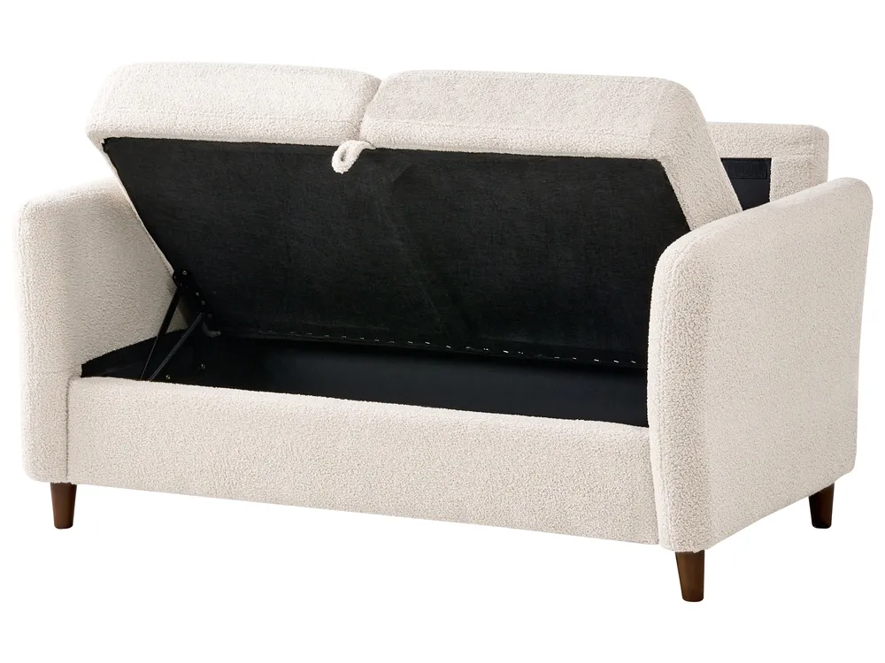 Living Room Set 5 Seater MARE Boucle Beige_1028846