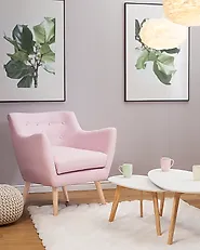 Sessel DRAMMEN Stoff Rosa_1175706