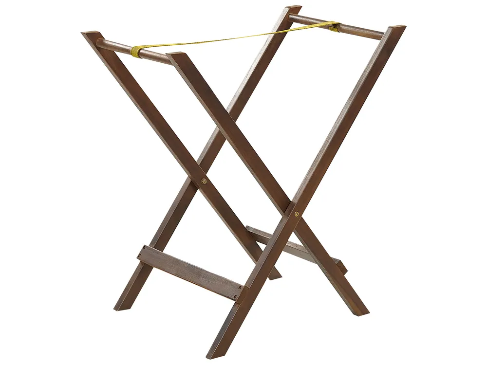 Outdoor Beistelltisch AMANTEA klappbar Akazienholz Dunkelbraun_871644
