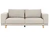Sofa 3-Sitzer NIVALA Stoff Hellbeige