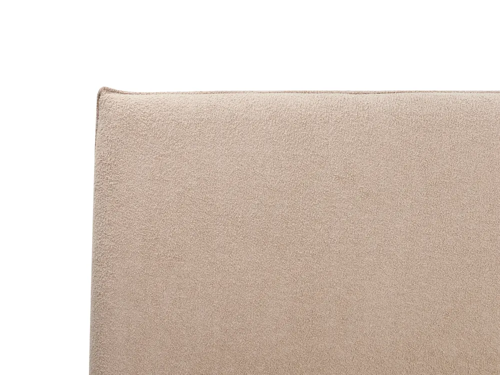 Bed Boucle LAVAUR 180 x 200 cm (EU Super King) Taupe_985454