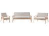Sofa Set 6-Sitzer ESRUM Stoff Hellbraun / Grau