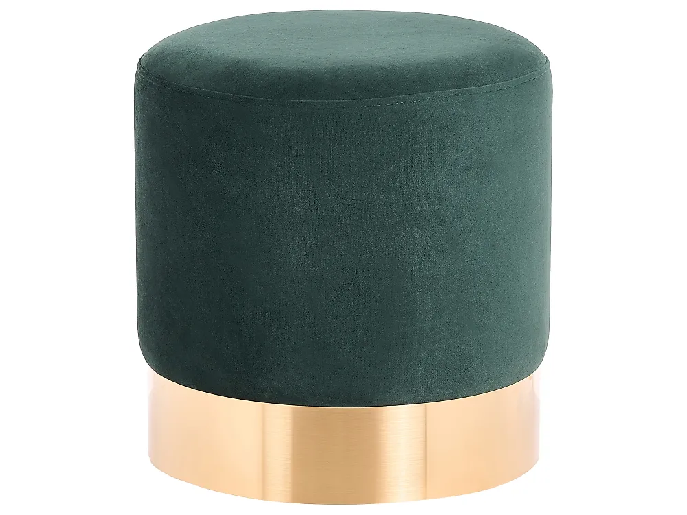 Pouf SOPHIA Samtstoff Dunkelgrün