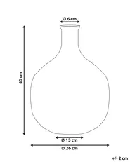 Blumenvase RAZALA 40 cm Glas Bunt_830418