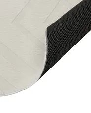 Teppich BORAH Cremeweiß 160 x 160 cm_1107473