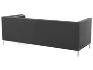 Sofa 3 Seater AVALDSENES Velvet Dark Grey_751759