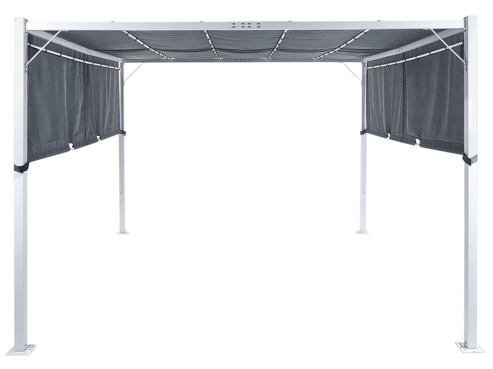 Paviljoen LED PARGA 310 cm x 310 cm Metaal Grijs