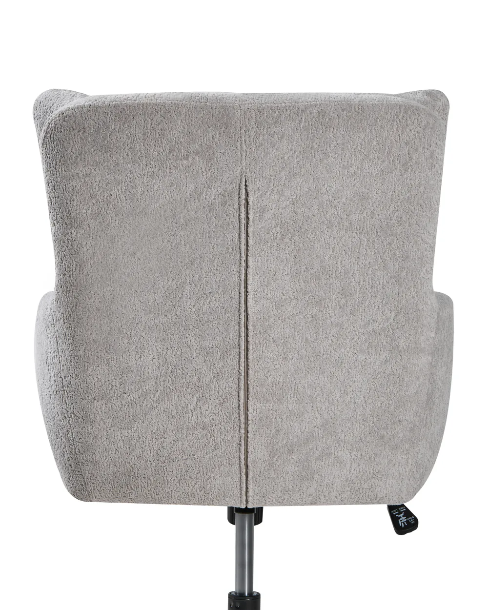 Desk Chair ALPINE Faux Fur Grey_1006598