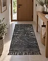 Teppich HANLI Dunkelgrau 80 x 150 cm Viskose