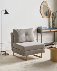 Living Room Set 6 Seater JERSLEV Fabric Grey_1013803