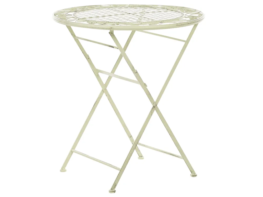 Outdoor Bistrotisch BIVIO 70 cm 70 cm Metall Hellgrün