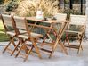 Gartenmöbel Set 4-Sitzer PROSSEDI Akazienholz Beige