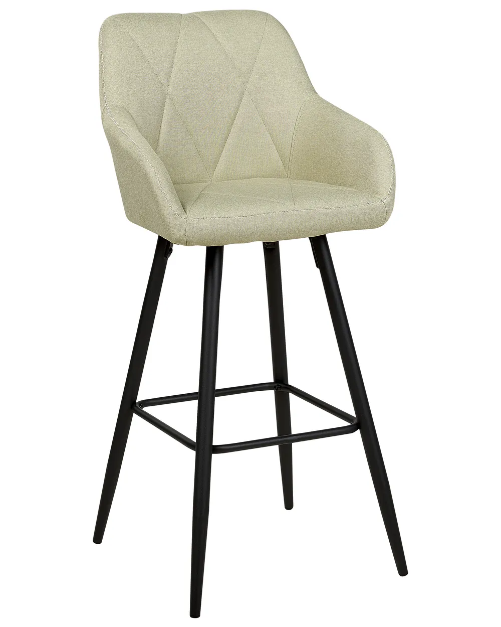 Set of 2 Bar Chairs DARIEN Light Green_1021395