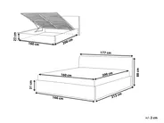 Ottoman Bed ORBEY Boucle Off-White 160 x 200 cm (EU King Size)_981735