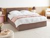 Bett mit Stauraum ORBEY Bouclé Braun 160 x 200 cm