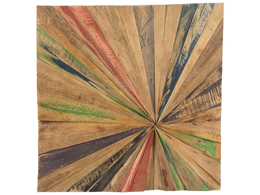Wandobjekt CANCUN Teakholz 70 cm Braun