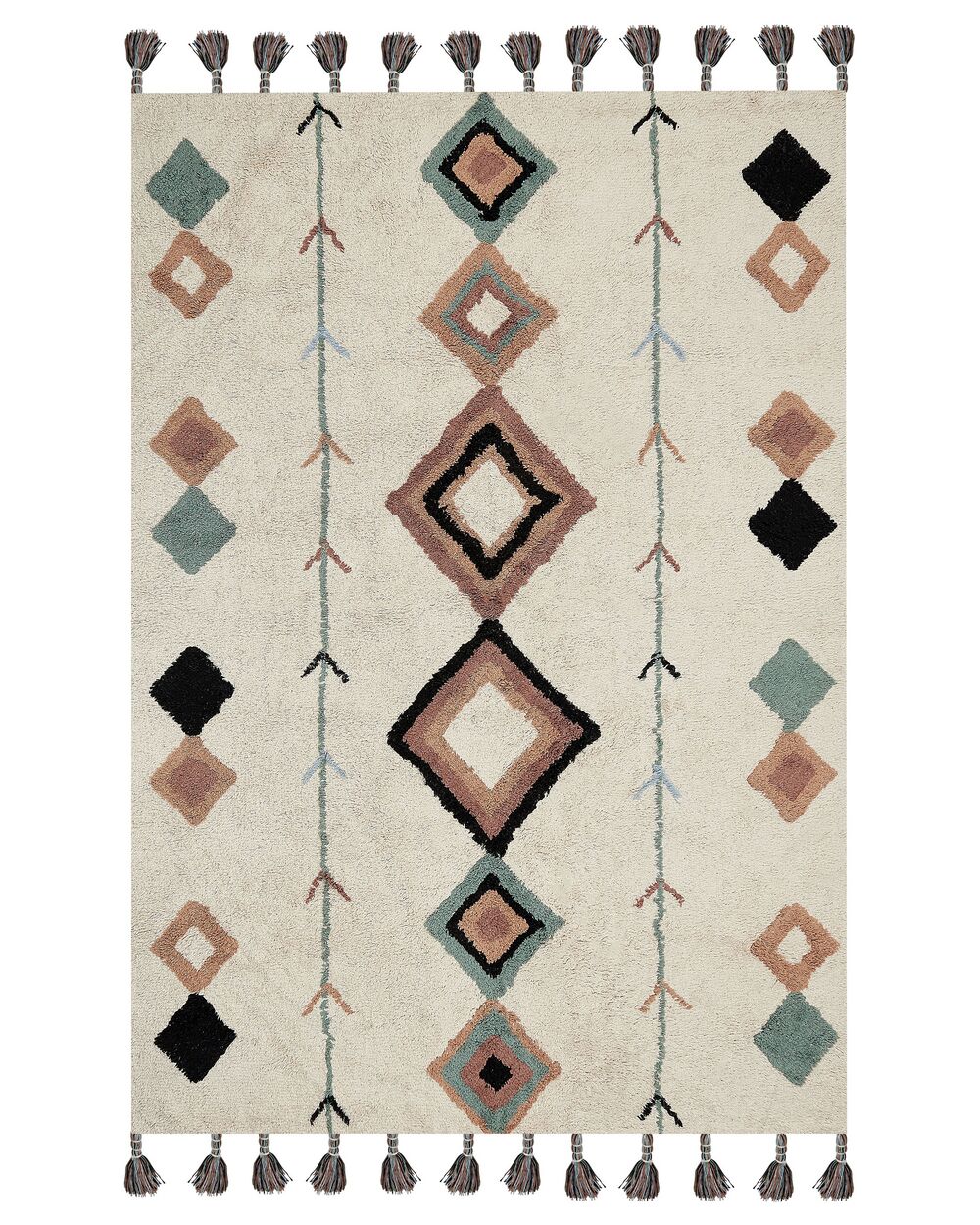 Tapis ESKISEHIR Beige 140 x 200 cm Coton