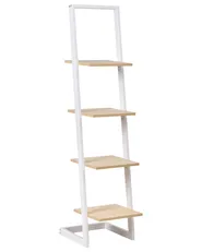 Regal mit 4 Ebenen JOPLIN 143 cm Weiß_1033468