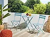 Bistro Set klappbar FIORI Metall Türkis