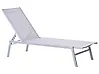 Sonnenliege NOLI mit Relaxfunktion Metall Grau