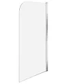 Badewannenaufsatz LAPAN 140 x 70 cm Silber