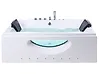 Whirlwanne Eckmodell mit LED HAWES 180 x 90 cm Weiß