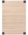 Teppich AMRAVATI Schwarz / Beige 160 x 230 cm Jute