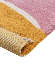 Teppich XINALI Rosa 140 x 200 cm Baumwolle_906987