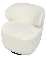 Drehsessel MOLLEBY Bouclé Cremeweiß_1005861