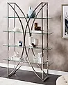 Regal mit 4 Ebenen HOLLOW 175 cm Metall Silber