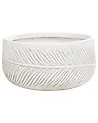  Flower Pot Fibre Clay White FTERO Various Sizes
