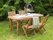 Gartentisch PARAGGI 180 cm 90 cm zertifiziertes Akazienholz Braun_928489